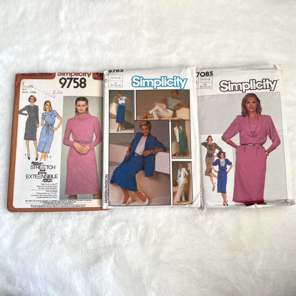 3 Simplicity Sewing Patterns - Picture 1 of 7